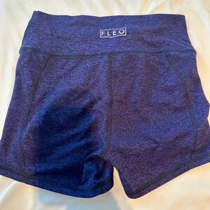 FLEO heathered purple shorts
